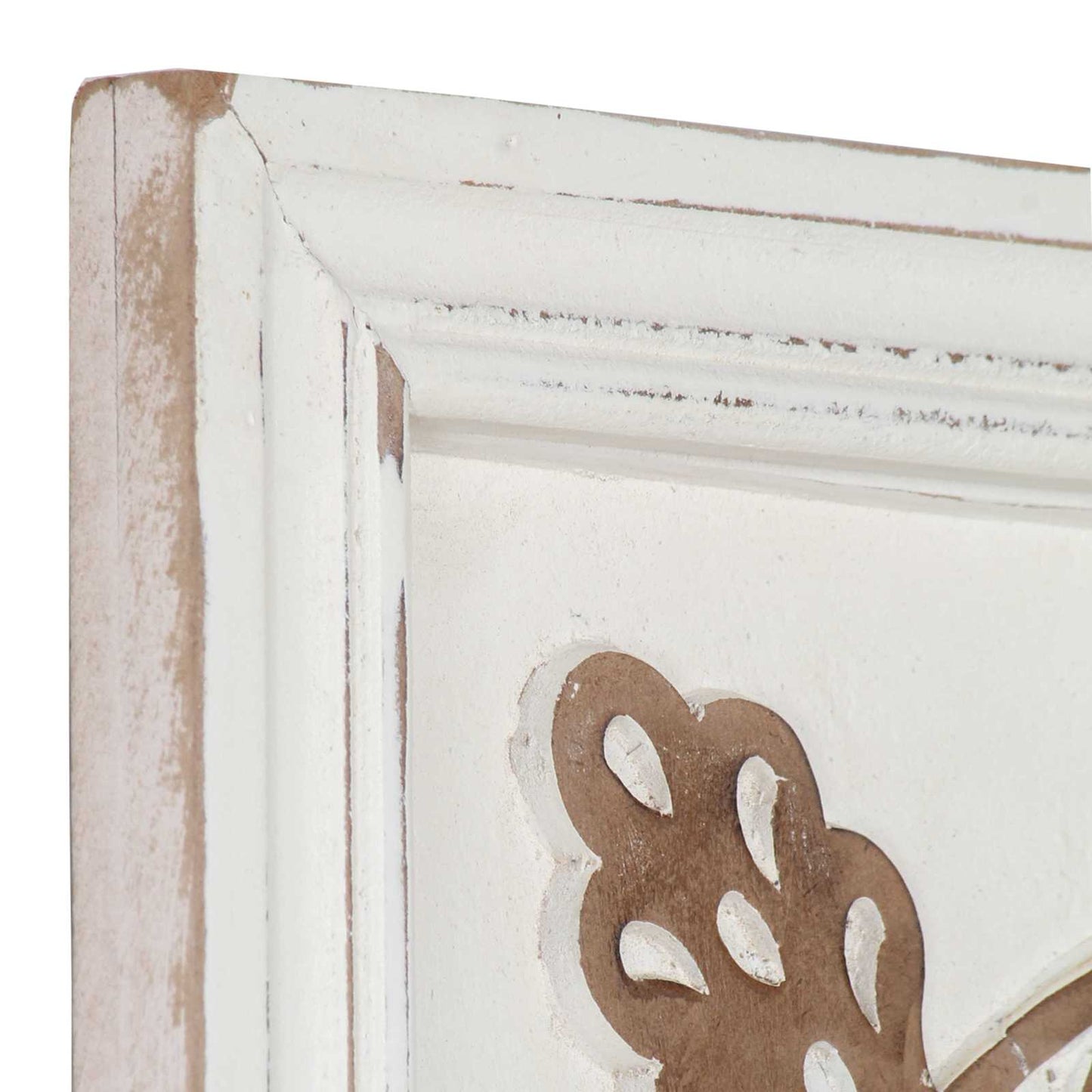 vidaXL Διακόσμηση Τέχνης 2 τμχ. 40 x 40 x 1,5 cm Καφέ και Λευκό