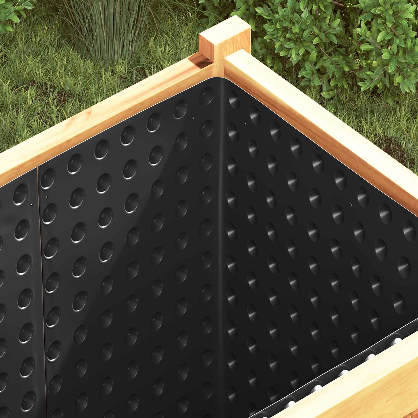 vidaXL Κυματοειδές Φύλλο Αποχέτευσης Μαύρο 1 x 10 m HDPE