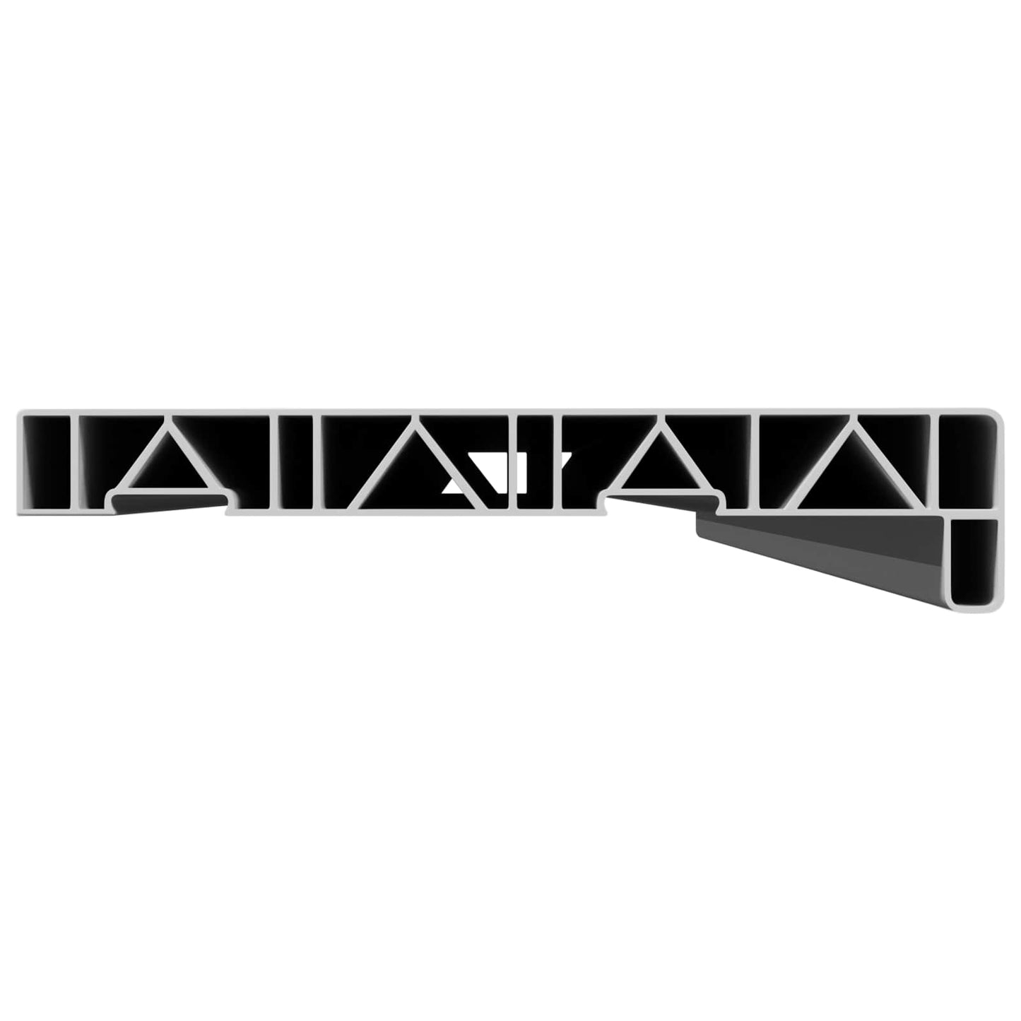 vidaXL Σαβανωτό Παραθύρου Λευκό 160 x 20 x 4,5 εκ PVC