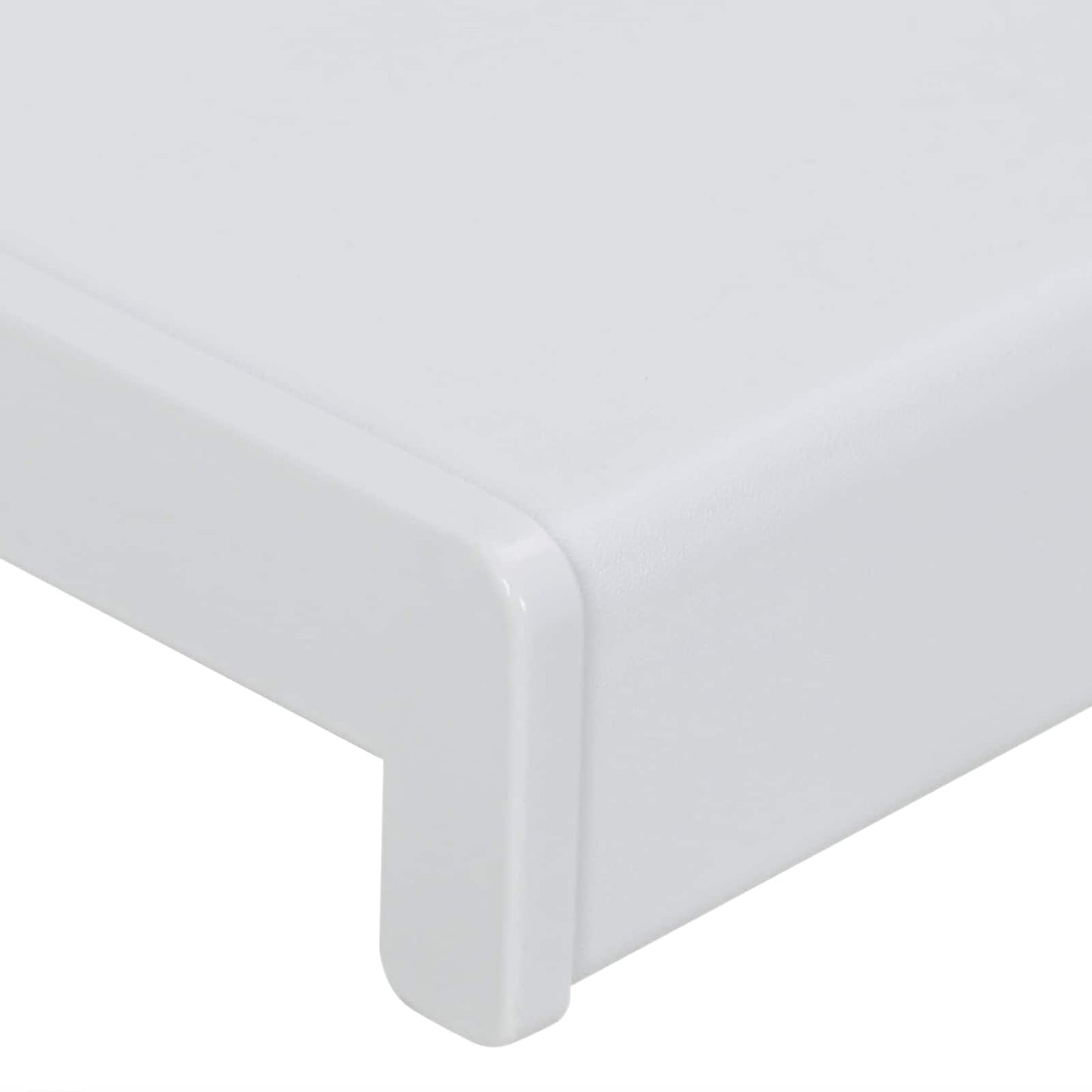 vidaXL Σαβανωτό Παραθύρου Λευκό 80 x 25 x 4,5 εκ PVC