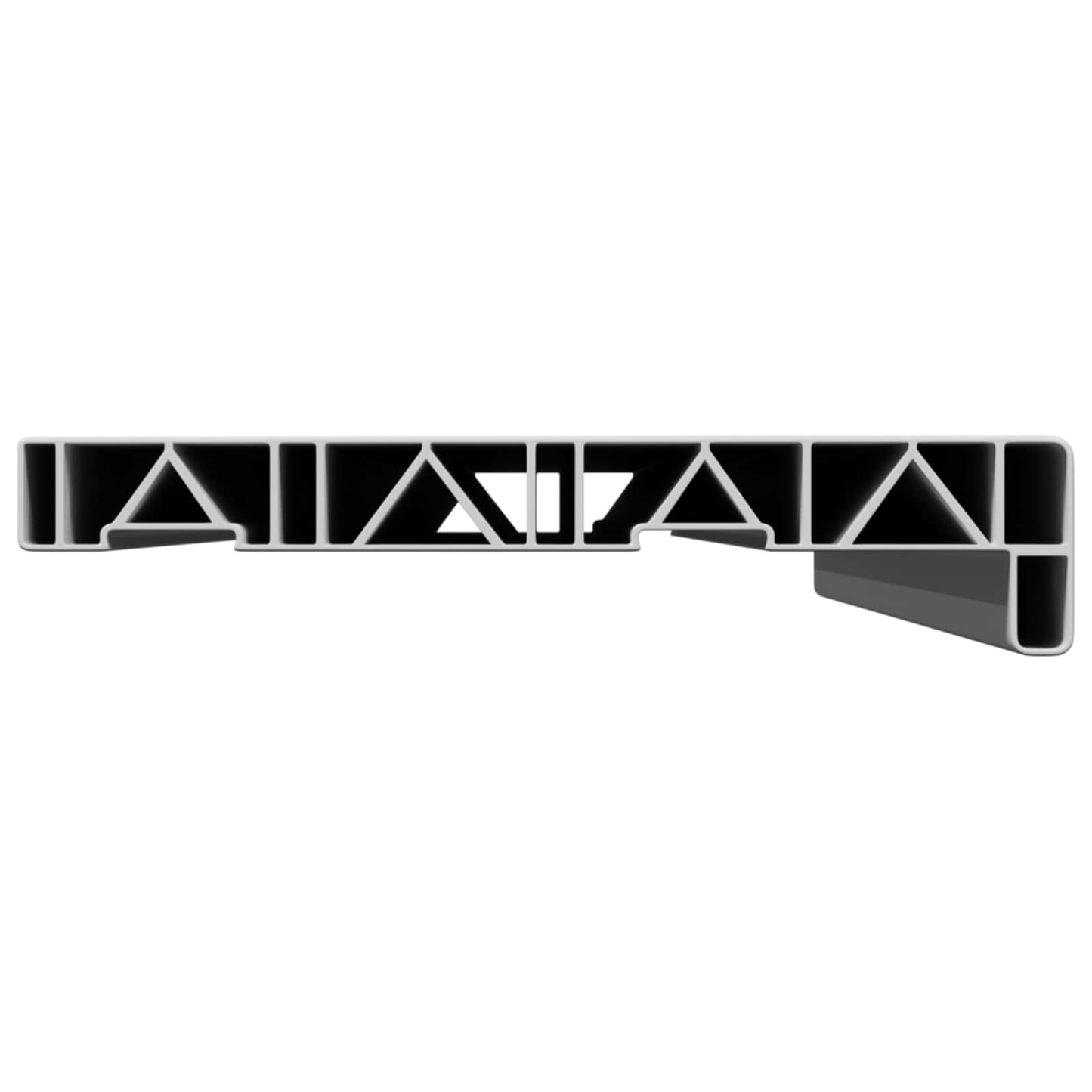 vidaXL Σαβανωτό Παραθύρου Λευκό 100 x 25 x 4,5 εκ. PVC