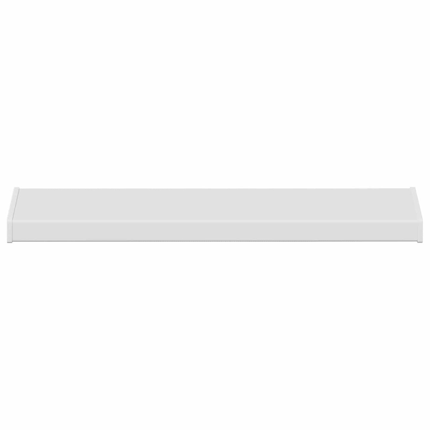vidaXL Σαβανωτό Παραθύρου Λευκό 100 x 25 x 4,5 εκ. PVC
