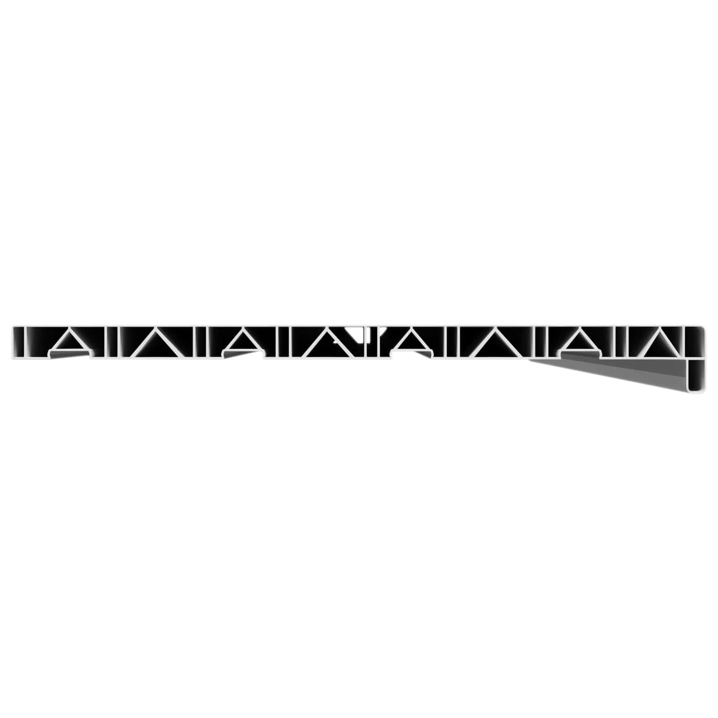 vidaXL Σαβανωτό Παραθύρου Λευκό 160 x 40 x 4,5 εκ PVC