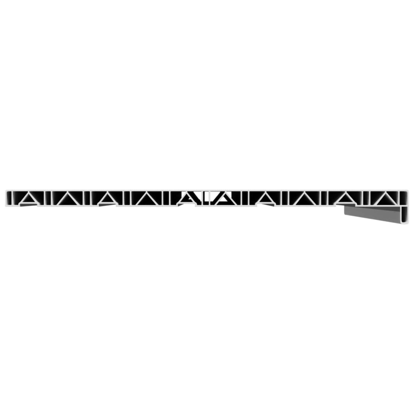 vidaXL Σαβανωτό Παραθύρου Λευκό 100 x 50 x 4,5 εκ. PVC