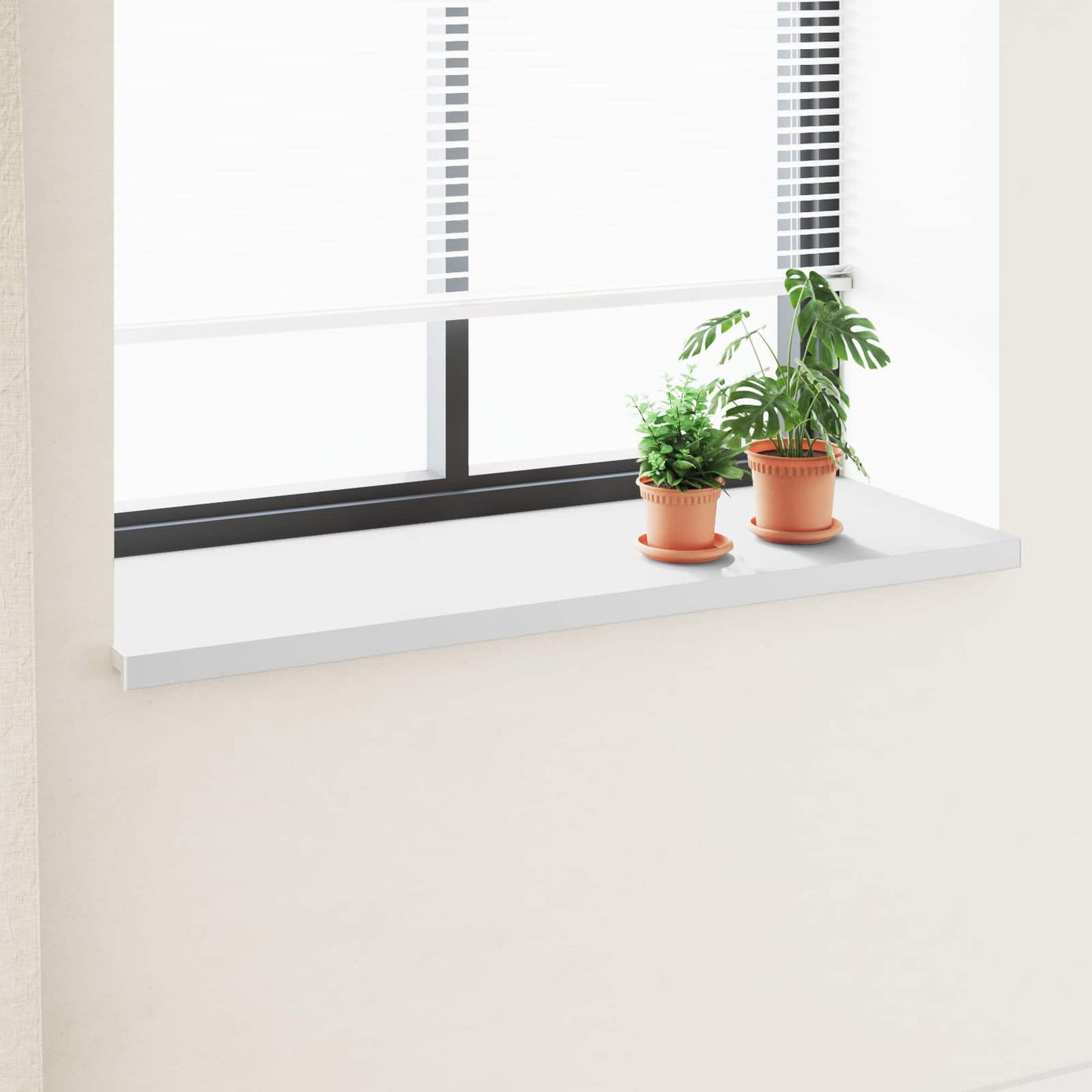 vidaXL Σαβανωτό Παραθύρου Λευκό 140 x 50 x 4,5 εκ PVC