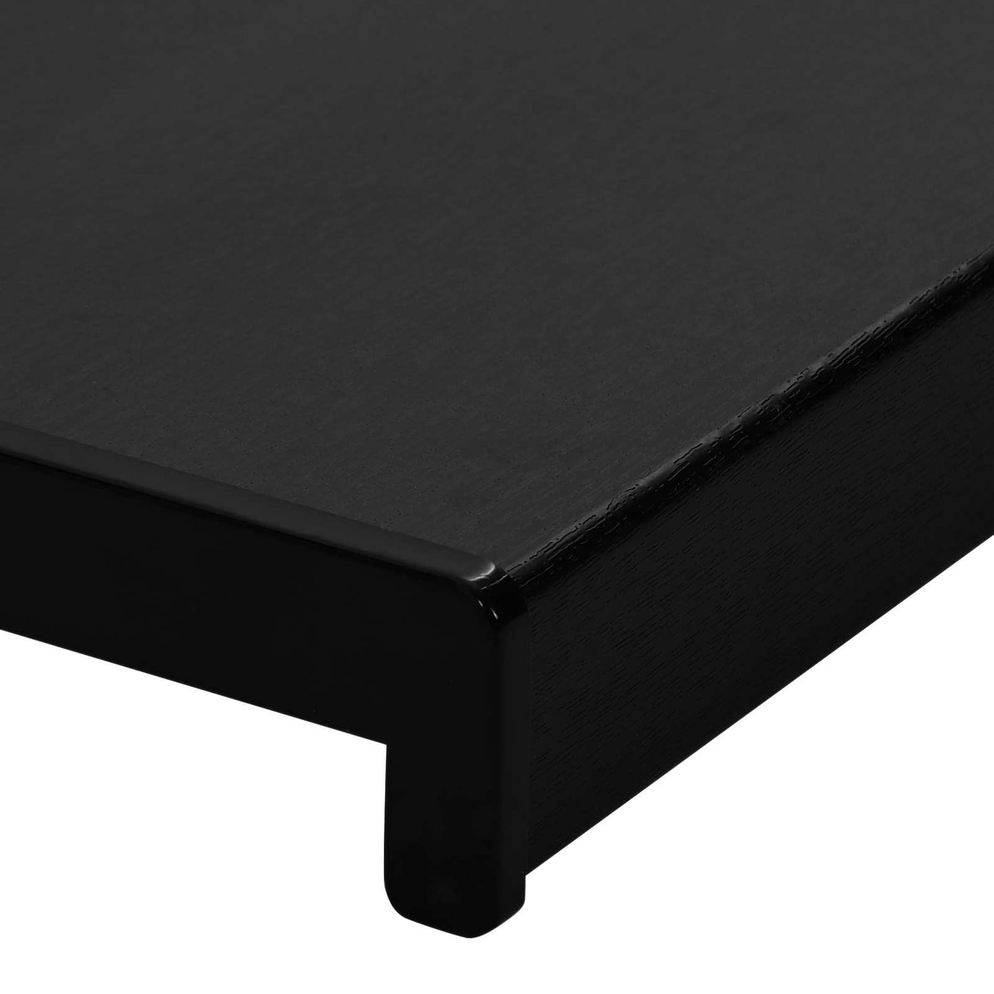 vidaXL Σαβανωτό Παραθύρου Μαύρο με ξύλινη υφή 120 x 30 x 4,5 εκ PVC