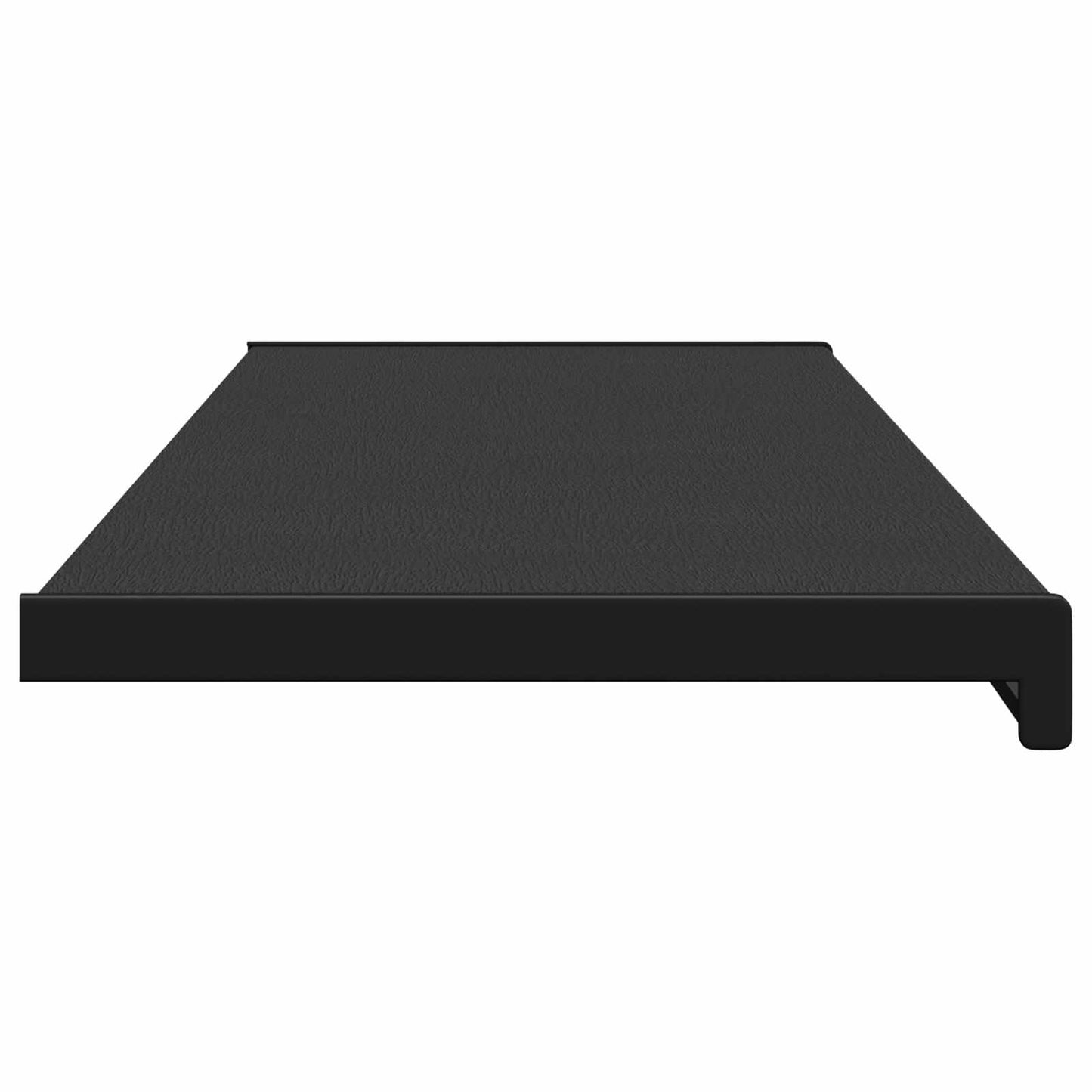 vidaXL Σαβανωτό Παραθύρου Μαύρο με ξύλινη υφή 160 x 35 x 4,5 εκ PVC