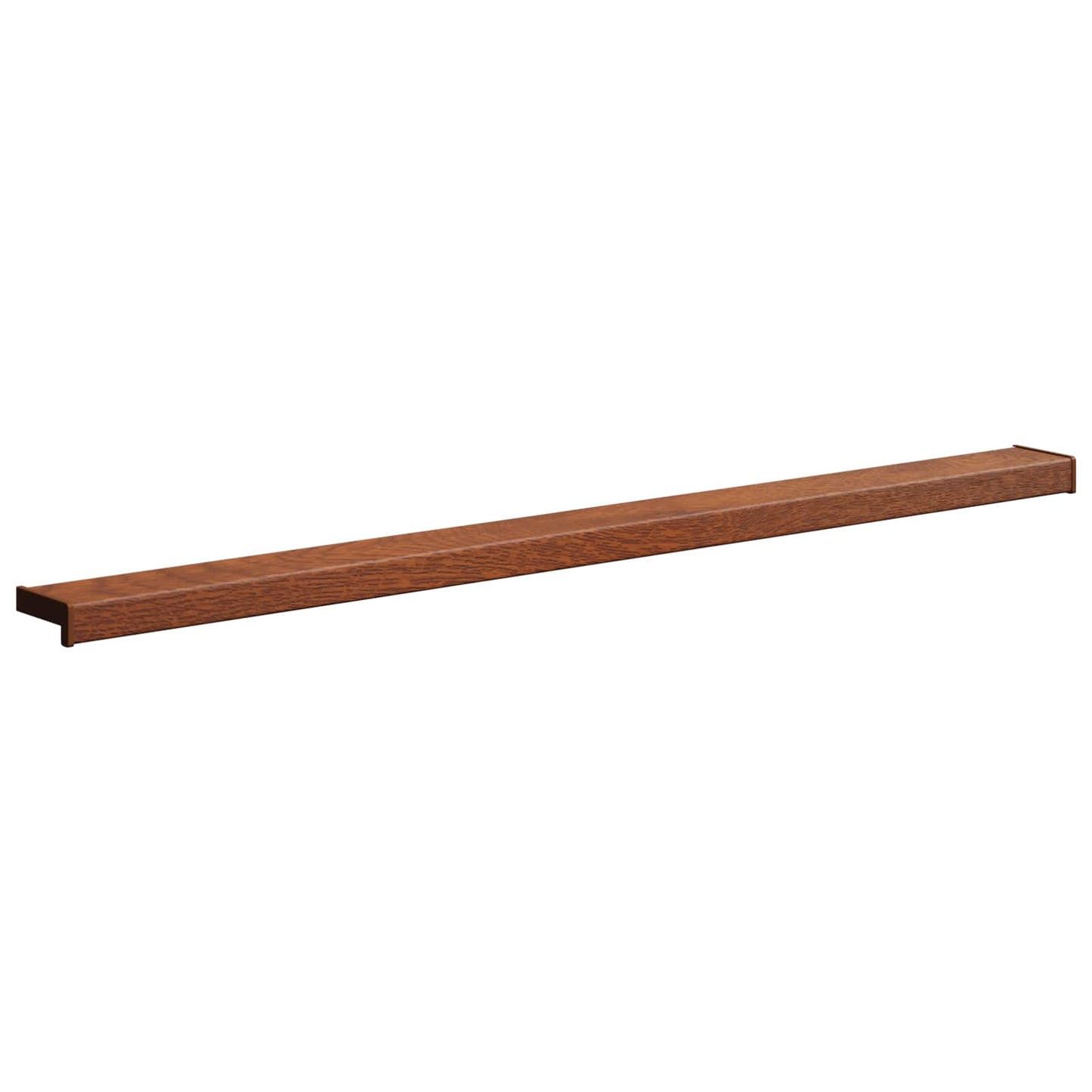 vidaXL Σαβανωτό Παραθύρου Καφέ ξύλο 160 x 15 x 4,5 εκ PVC