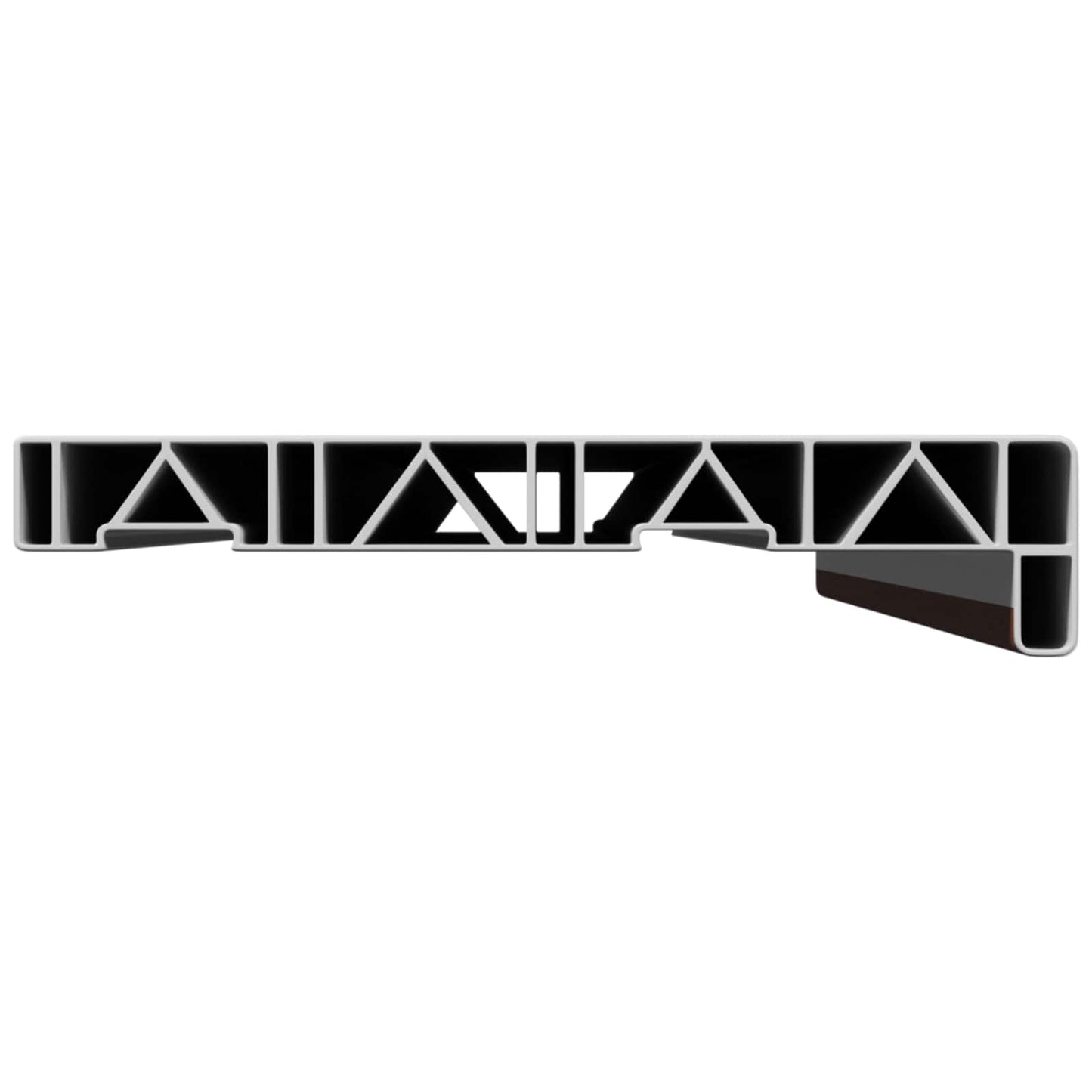 vidaXL Σαβανωτό Παραθύρου Καφέ ξύλο 100 x 25 x 4,5 εκ. PVC
