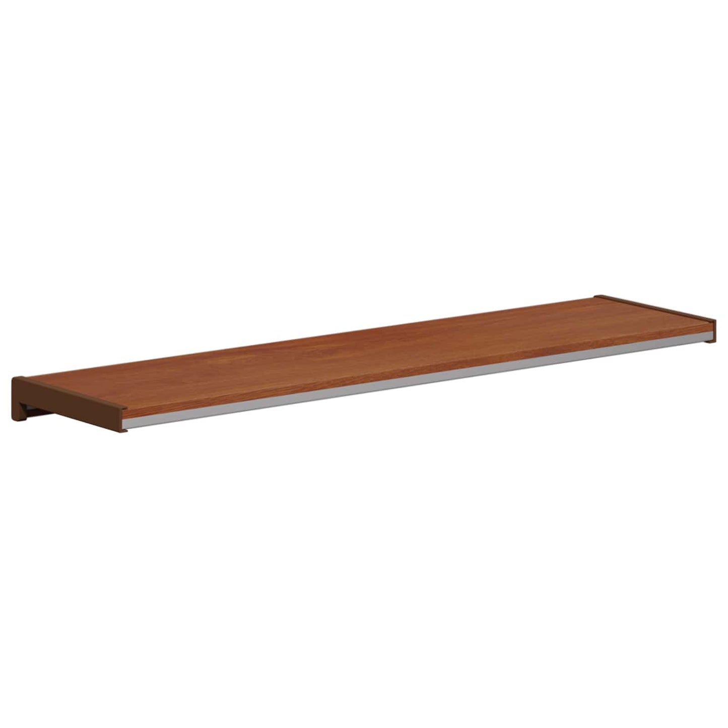 vidaXL Σαβανωτό Παραθύρου Καφέ ξύλο 100 x 25 x 4,5 εκ. PVC