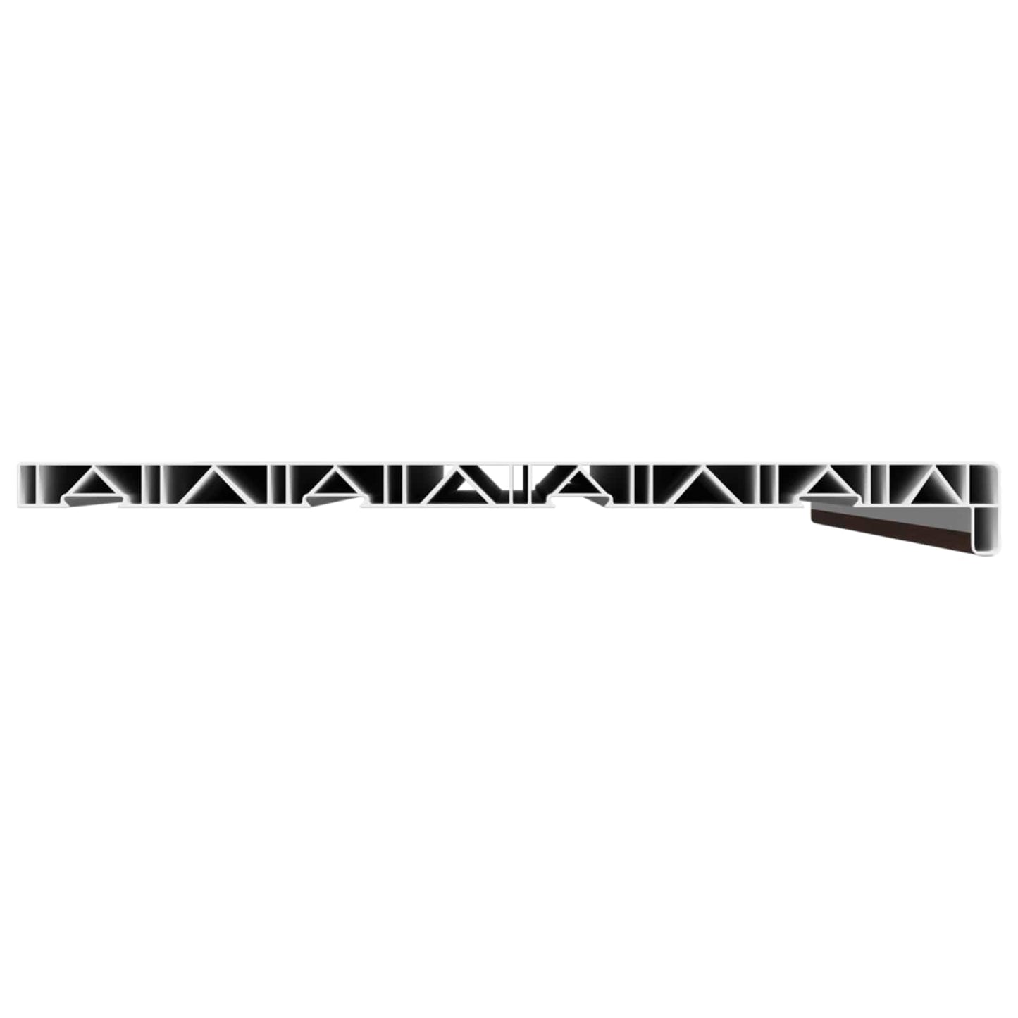 vidaXL Σαβανωτό Παραθύρου Καφέ ξύλο 60 x 40 x 4,5 εκ PVC