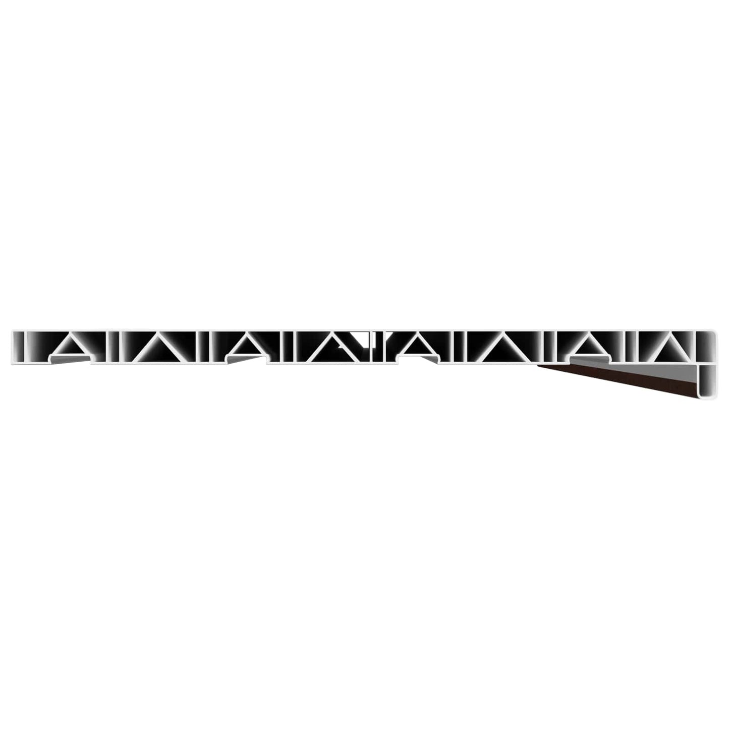vidaXL Σαβανωτό Παραθύρου Καφέ ξύλο 160 x 40 x 4,5 εκ PVC