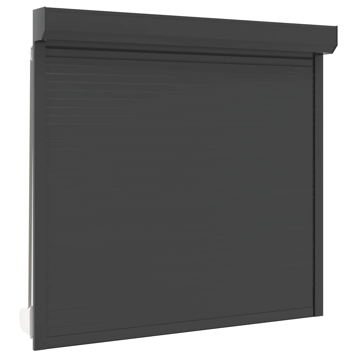 vidaXL Ρολό εισόδου Ανθρακί 160 x 150 cm Αλουμίνιο και Πολυουρεθάνη