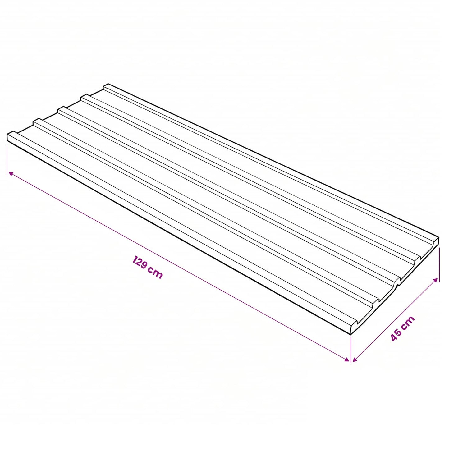 vidaXL Πάνελ οροφής 12 pcs Ανθρακί 129 x 45 εκ. Γαλβανισμένος χάλυβας