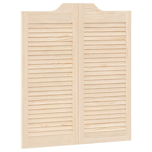 vidaXL Πόρτες Swing 90 x 40 cm Μασίφ Ξύλο Πεύκου Φυσικό