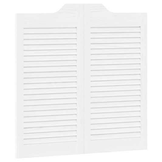 vidaXL Πόρτες Swing 80 x 40 cm Μασίφ Ξύλο Πεύκου Λευκό