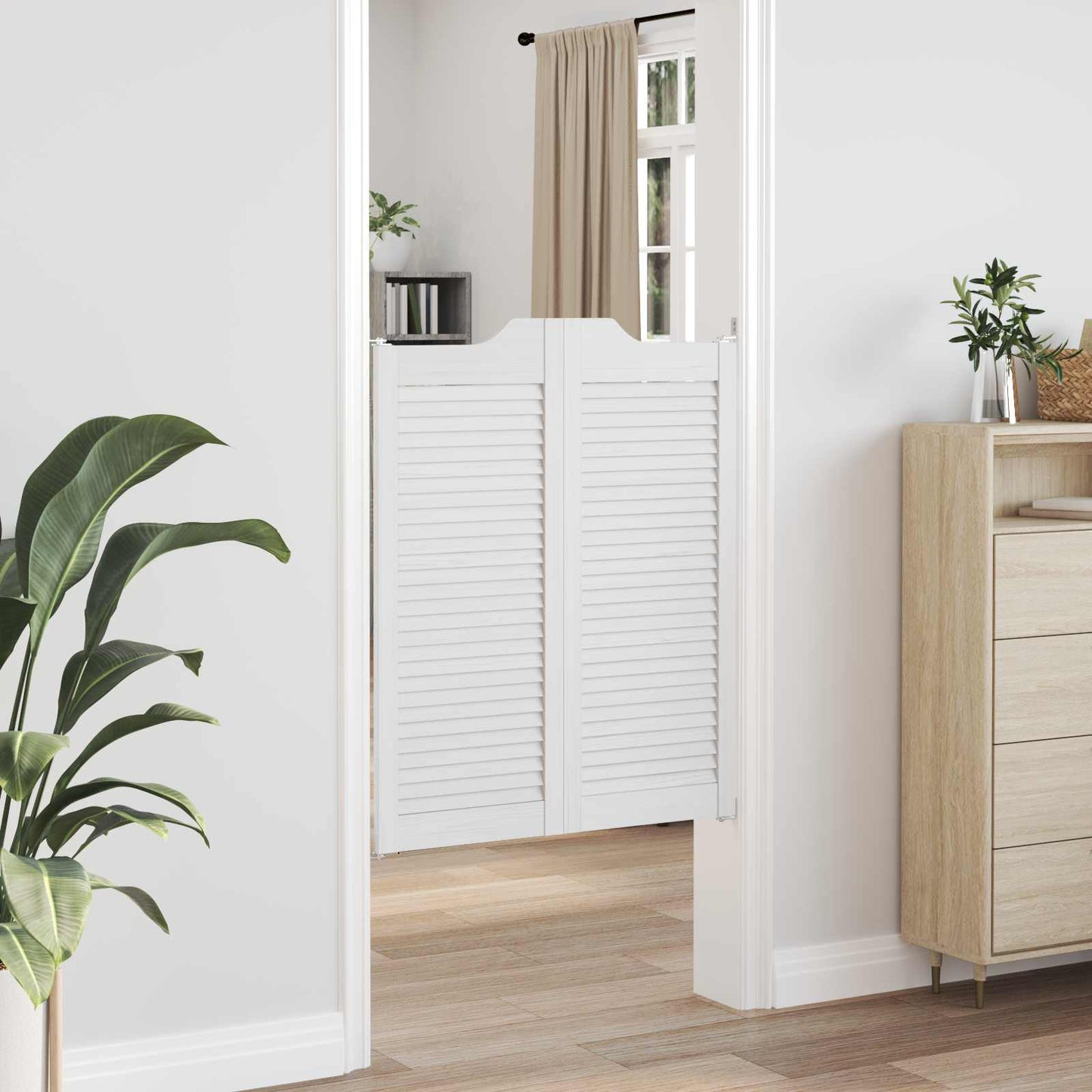 vidaXL Πόρτες Swing 100 x 40 cm Μασίφ Ξύλο Πεύκου Λευκό