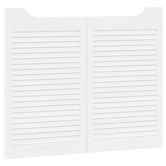 vidaXL Πόρτες Swing 2 τμχ. 80 x 50 cm Μασίφ Ξύλο Πεύκου Λευκό