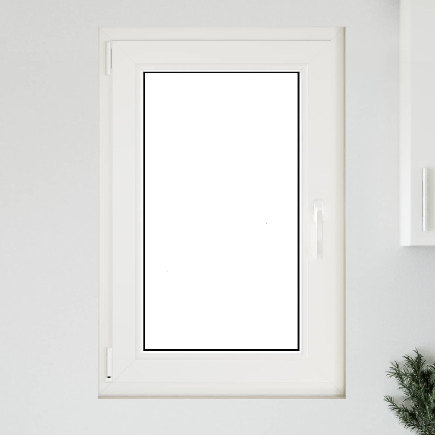 Παράθυρο Κάτω Στρώματος RISOR Λευκός 60 x 80 cm PVC και Γυαλί
