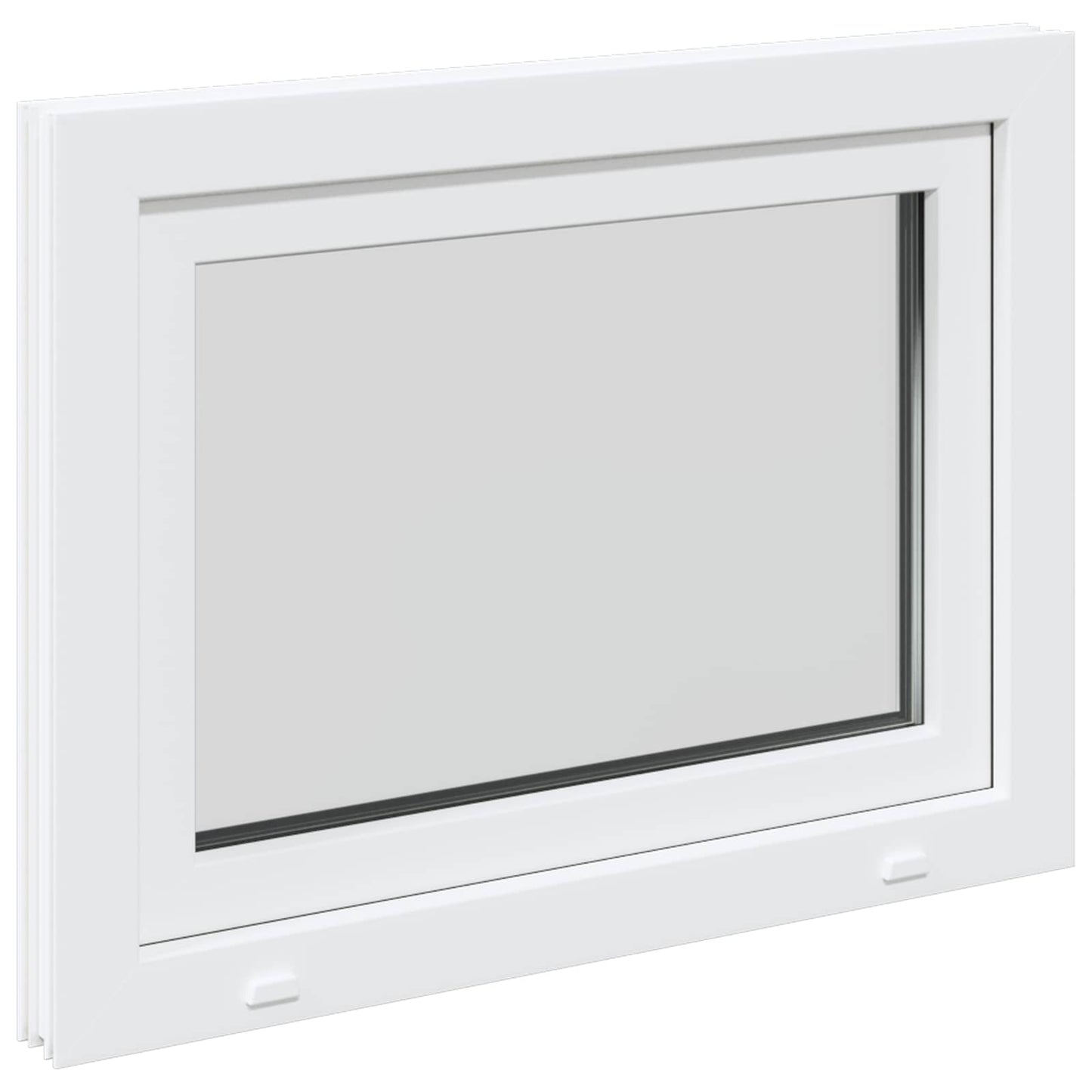 Παράθυρο Κάτω Στρώματος RISOR Λευκός 80 x 60 cm PVC και Γυαλί