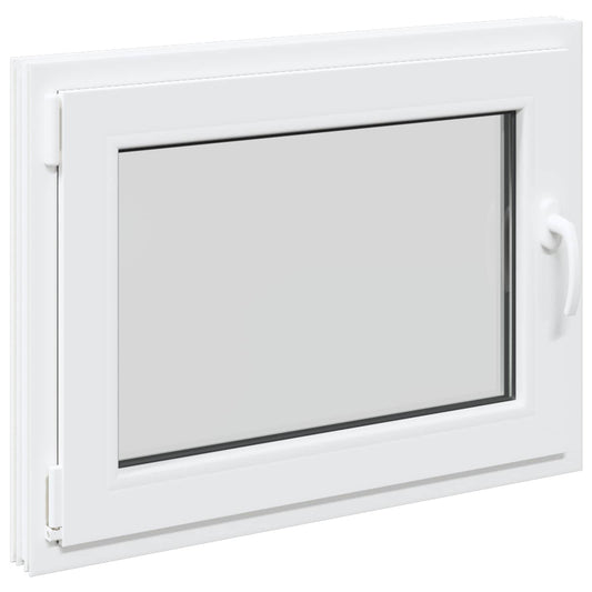 Παράθυρο Κάτω Στρώματος RISOR Λευκός 80 x 70 cm PVC και Γυαλί