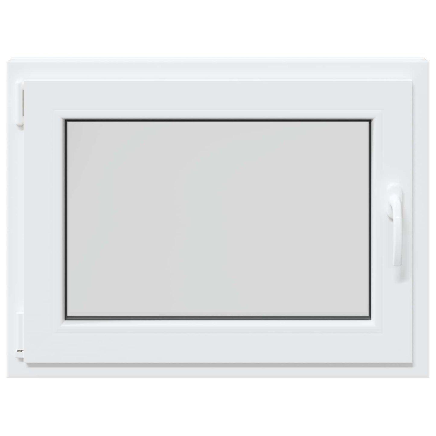 Παράθυρο Κάτω Στρώματος RISOR Λευκός 80 x 70 cm PVC και Γυαλί
