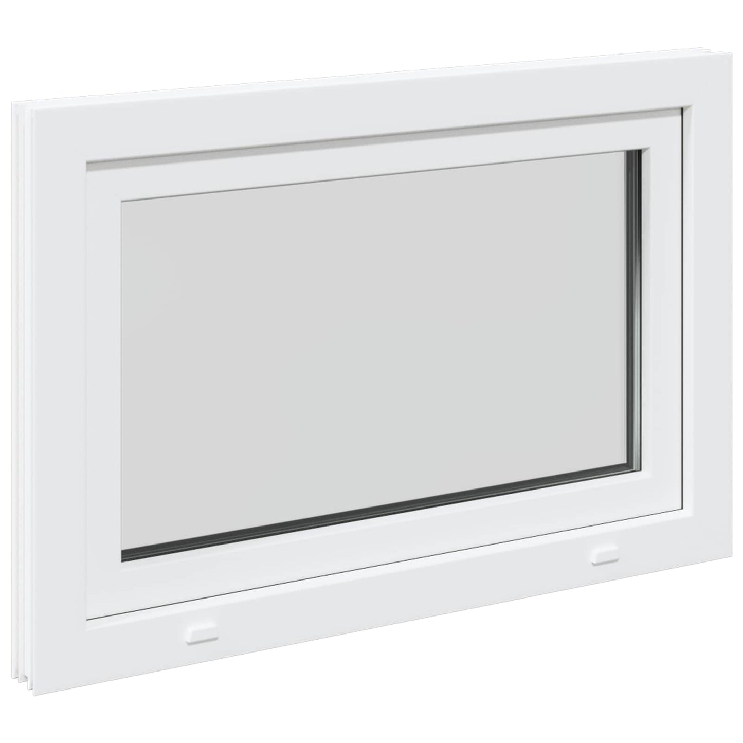 Παράθυρο Κάτω Στρώματος RISOR Λευκός 90 x 50 cm PVC και Γυαλί