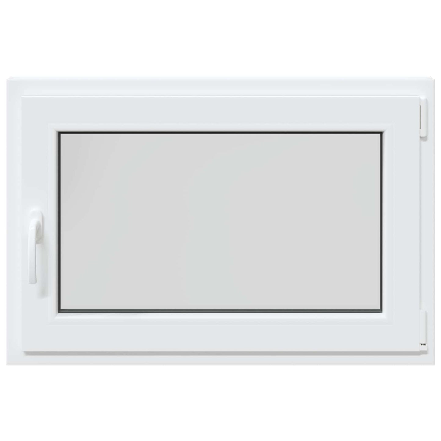 vidaXL Παράθυρο Κάτω Στρώματος RISOR 90 x 70 cm PVC και Γυαλί Λευκό