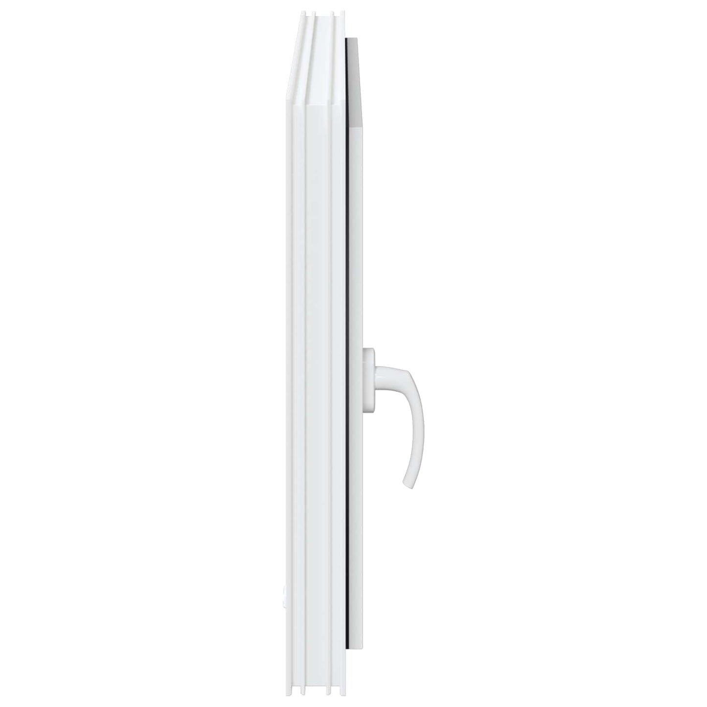 vidaXL Παράθυρο Κάτω Στρώματος RISOR 90 x 70 cm PVC και Γυαλί Λευκό