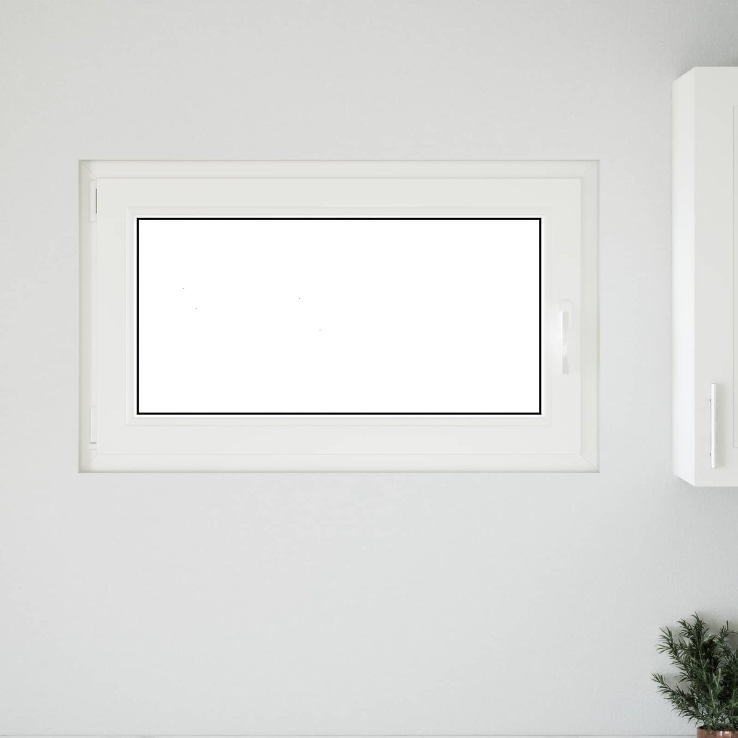 Παράθυρο Κάτω Στρώματος RISOR Λευκός 100 x 60 cm PVC και Γυαλί