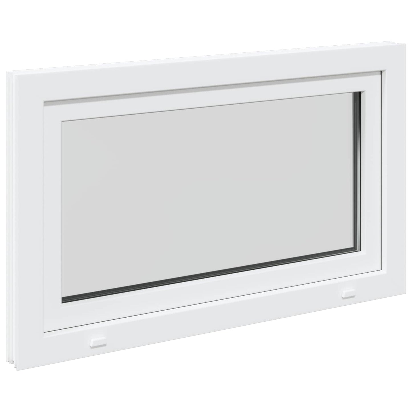Παράθυρο Κάτω Στρώματος RISOR Λευκός 100 x 70 cm PVC και Γυαλί
