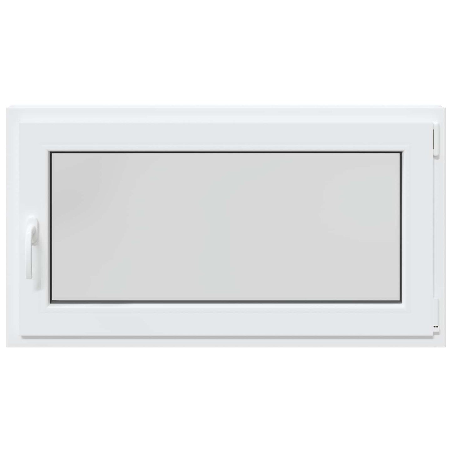 vidaXL Παράθυρο Κάτω Στρώματος RISOR 110 x 60 cm PVC και Γυαλί Λευκό