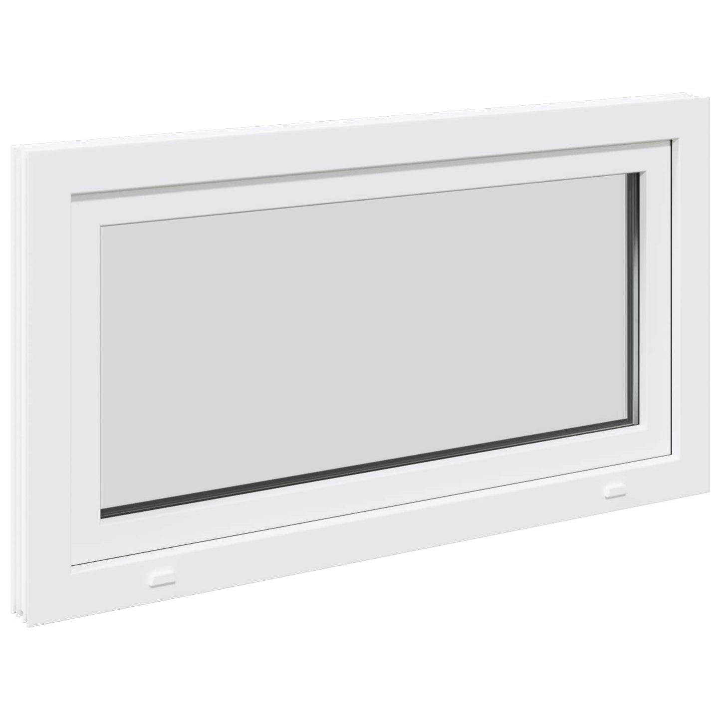 Παράθυρο Κάτω Στρώματος RISOR Λευκός 110 x 70 cm PVC και Γυαλί