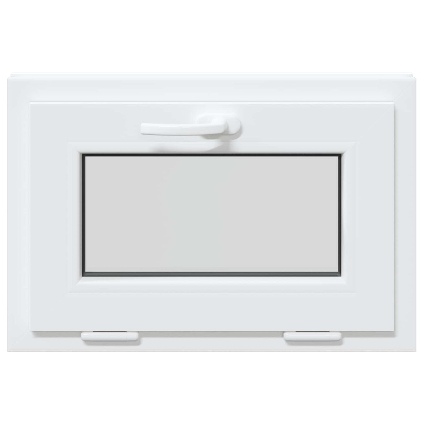 vidaXL Παράθυρο Κάτω Στρώματος RISOR 60 x 40 cm PVC και Γυαλί Λευκό