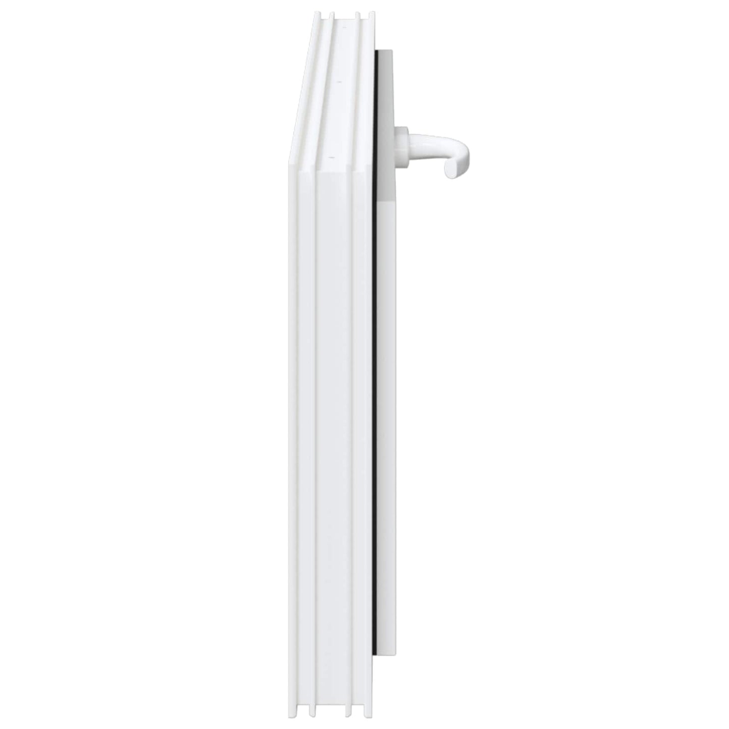 vidaXL Παράθυρο Κάτω Στρώματος RISOR 90 x 40 cm PVC και Γυαλί Λευκό
