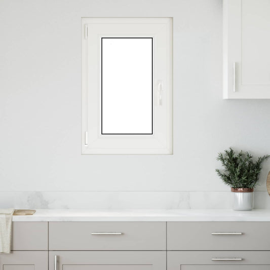 Παράθυρο Κάτω Στρώματος RISOR Λευκός 50 x 75 cm PVC και Γυαλί