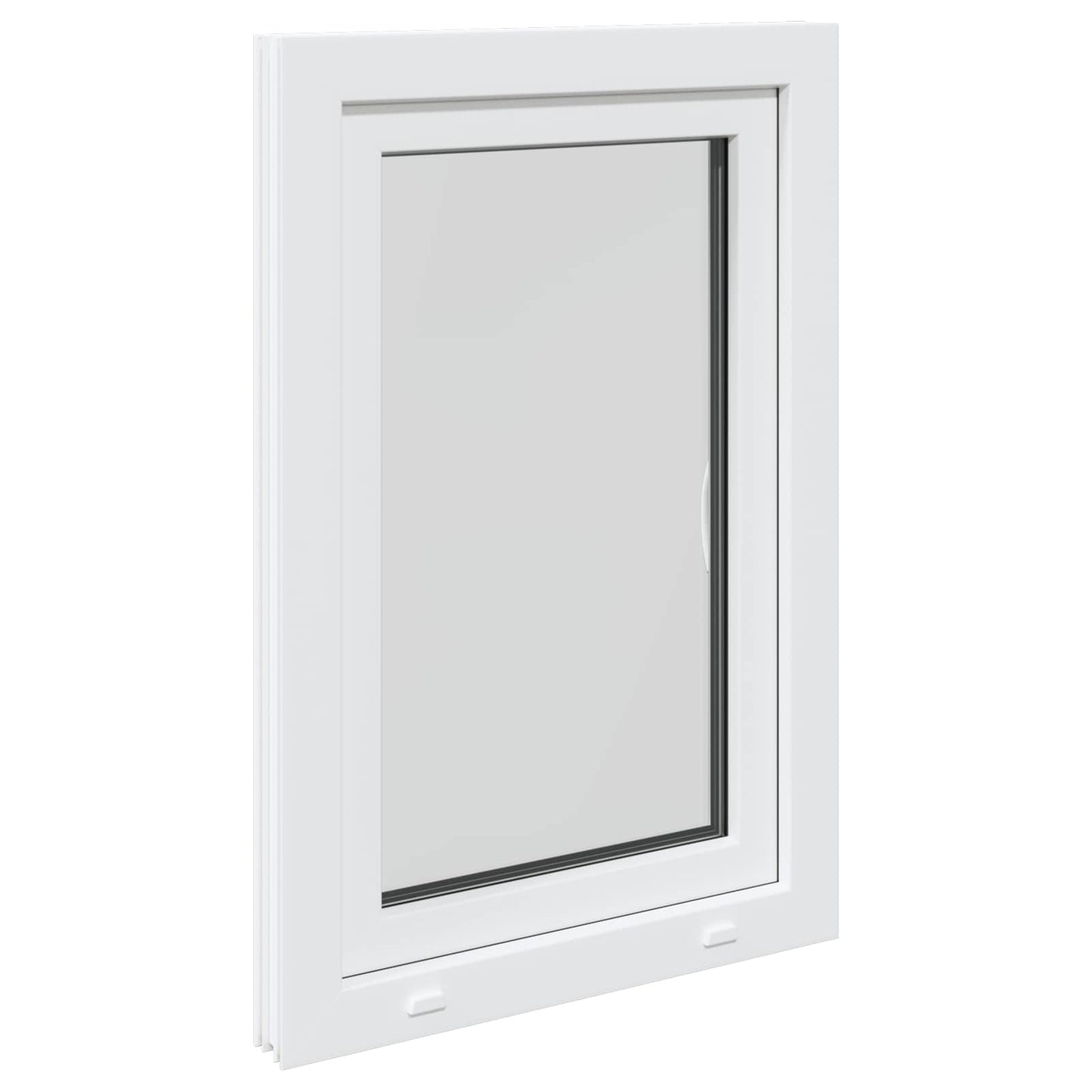 vidaXL Παράθυρο Κάτω Στρώματος RISOR 60 x 90 cm PVC και Γυαλί Λευκό