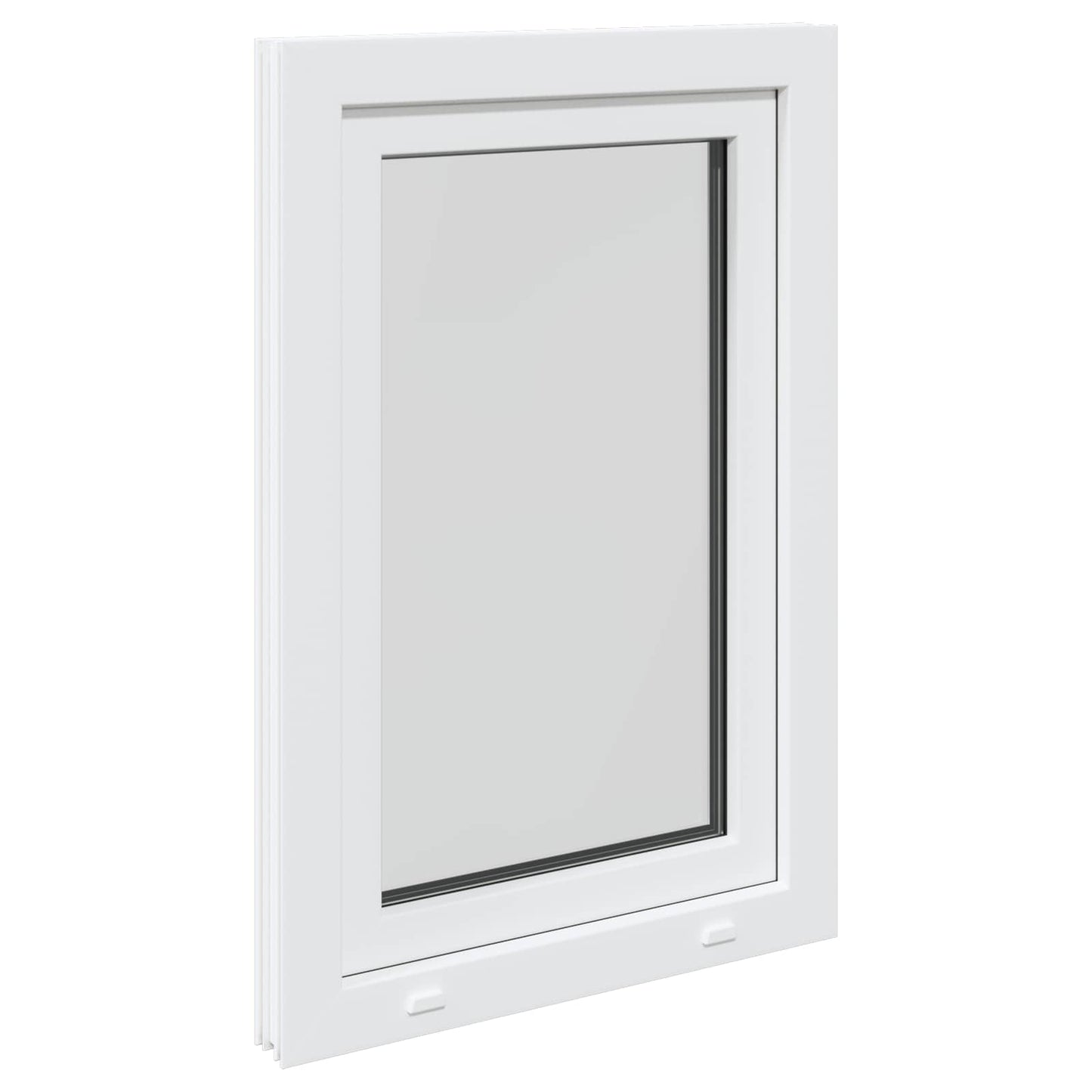 Παράθυρο Κάτω Στρώματος RISOR Λευκός 60 x 100 cm PVC και Γυαλί