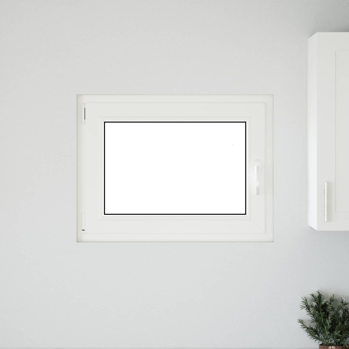 Παράθυρο Κάτω Στρώματος RISOR Λευκός 80 x 50 cm PVC και Γυαλί