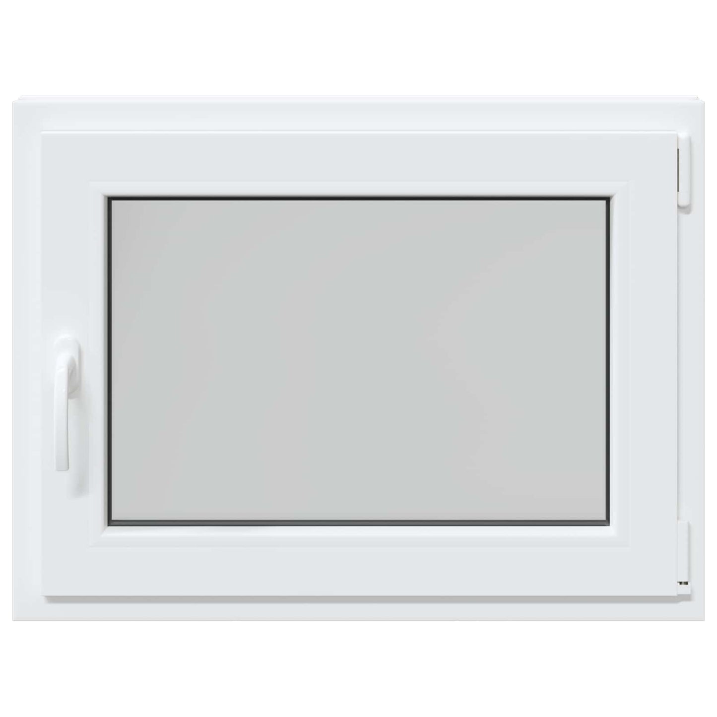 vidaXL Παράθυρο Κάτω Στρώματος RISOR 80 x 70 cm PVC και Γυαλί Λευκό