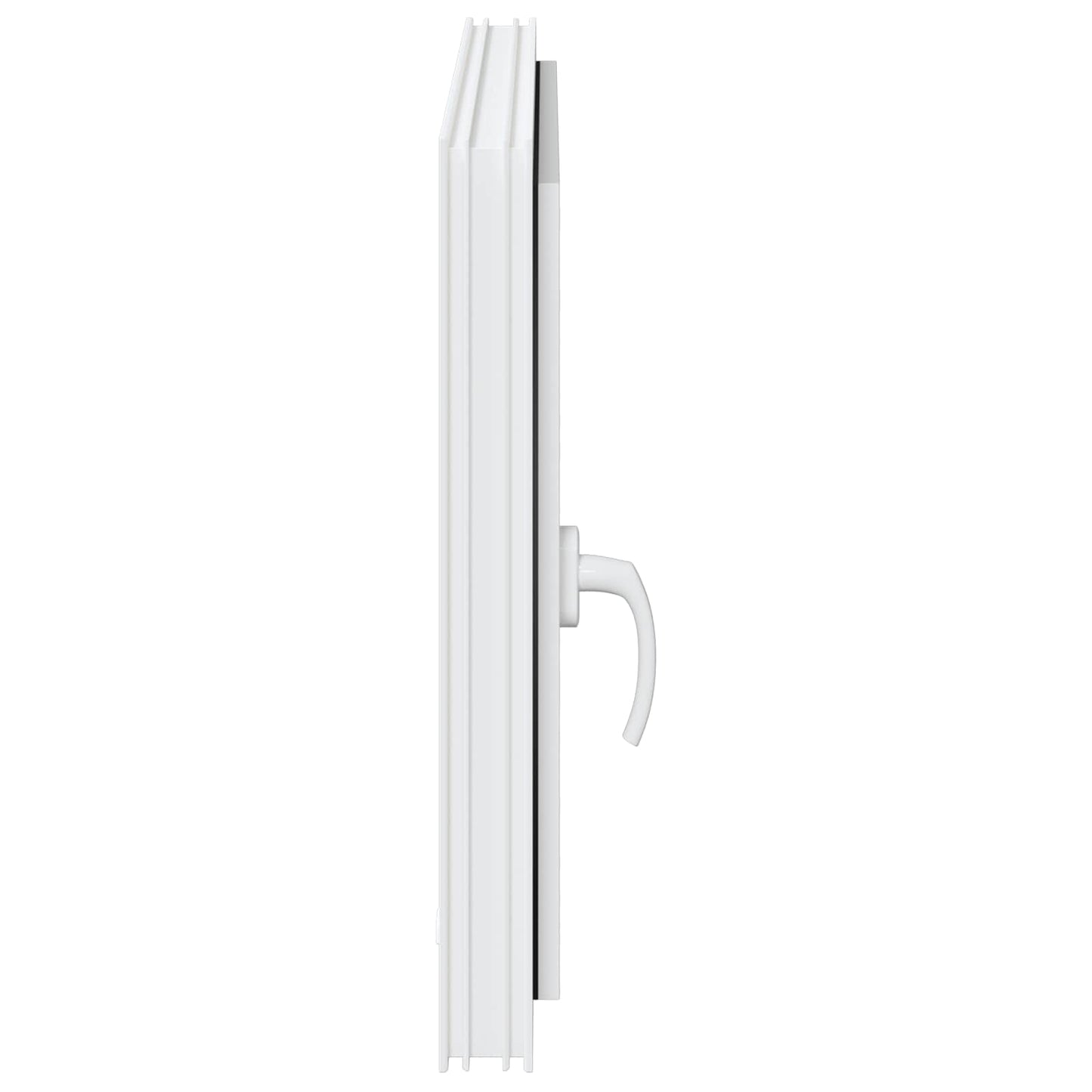 vidaXL Παράθυρο Κάτω Στρώματος RISOR 80 x 70 cm PVC και Γυαλί Λευκό