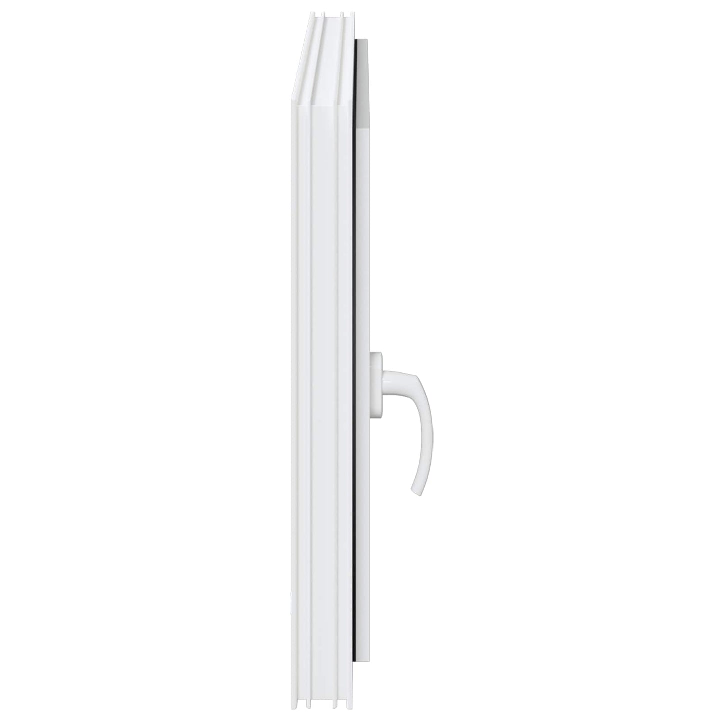 vidaXL Παράθυρο Κάτω Στρώματος RISOR 90 x 50 cm PVC και Γυαλί Λευκό