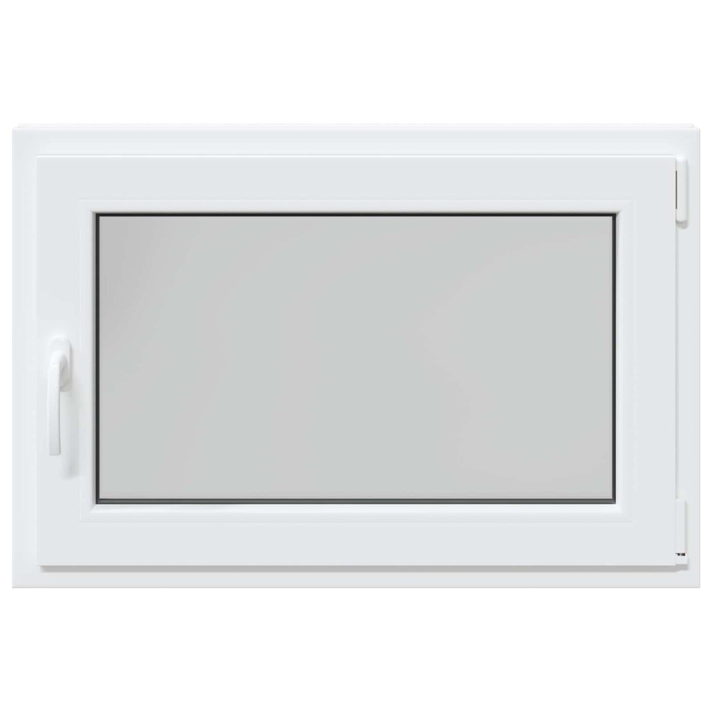 vidaXL Παράθυρο Κάτω Στρώματος RISOR 90 x 70 cm PVC και Γυαλί Λευκό