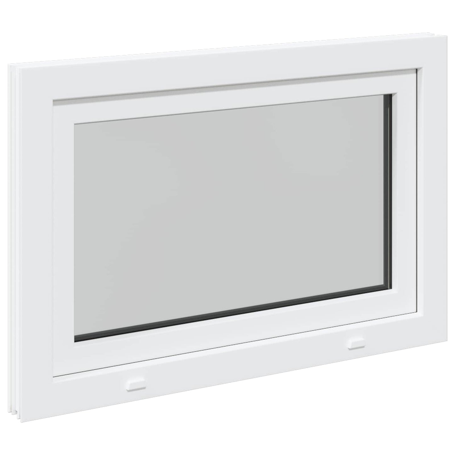 Παράθυρο Κάτω Στρώματος RISOR Λευκός 100 x 50 cm PVC και Γυαλί