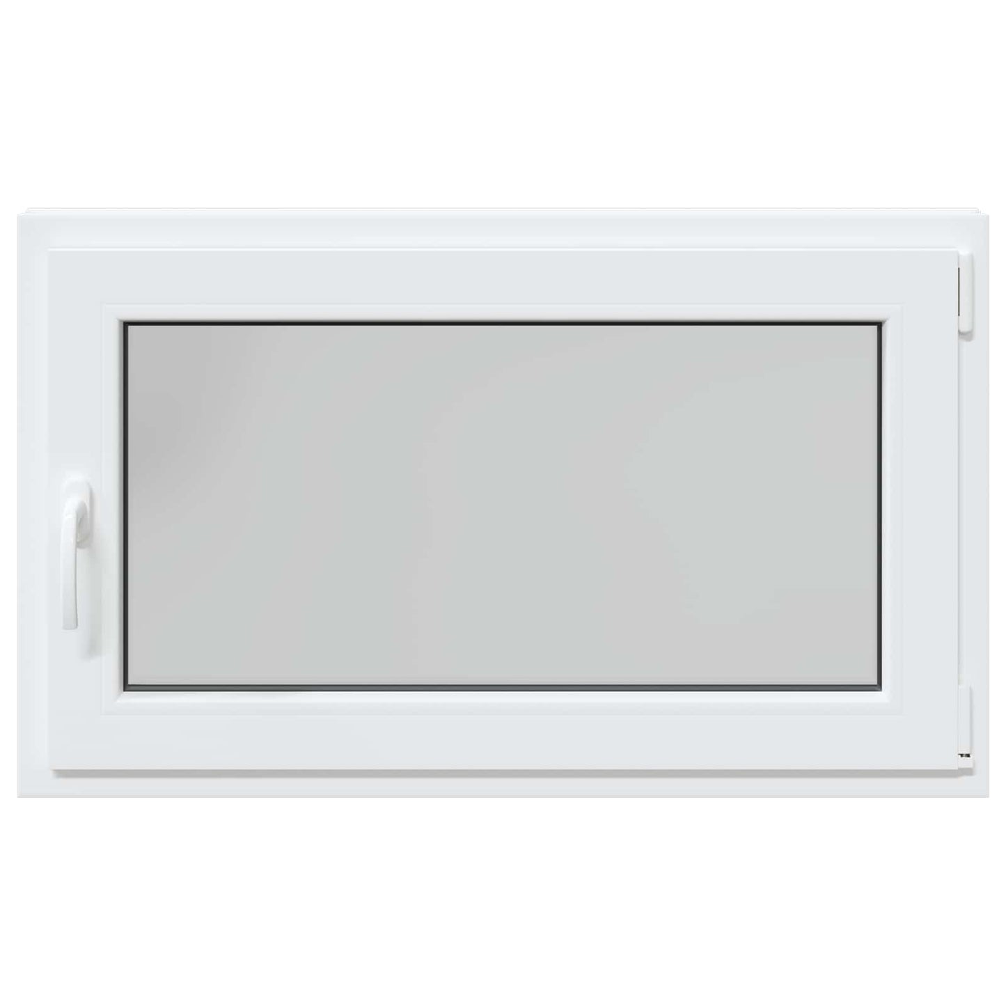 vidaXL Παράθυρο Κάτω Στρώματος RISOR 100 x 70 cm PVC και Γυαλί Λευκό