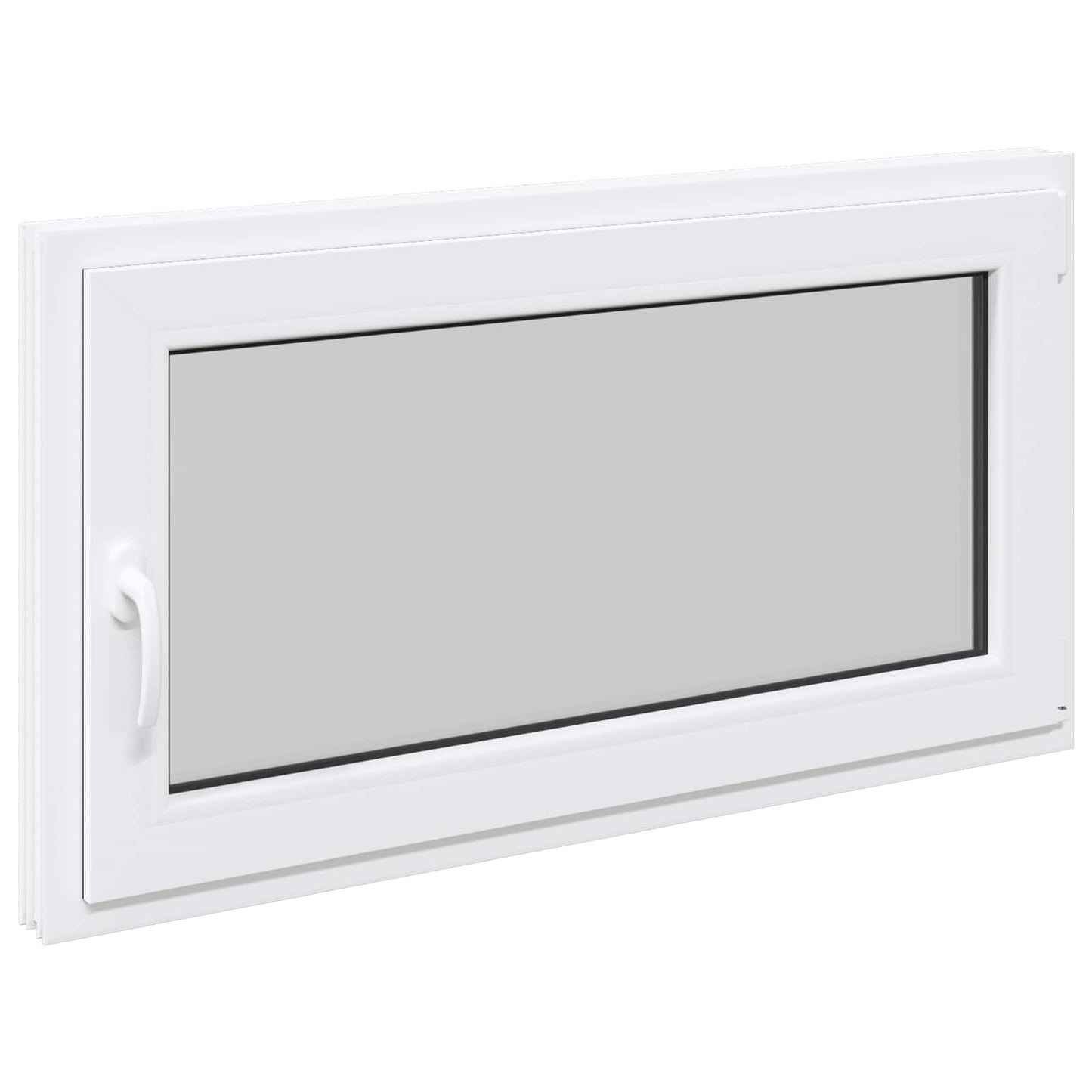 Παράθυρο Κάτω Στρώματος RISOR Λευκός 110 x 50 cm PVC και Γυαλί