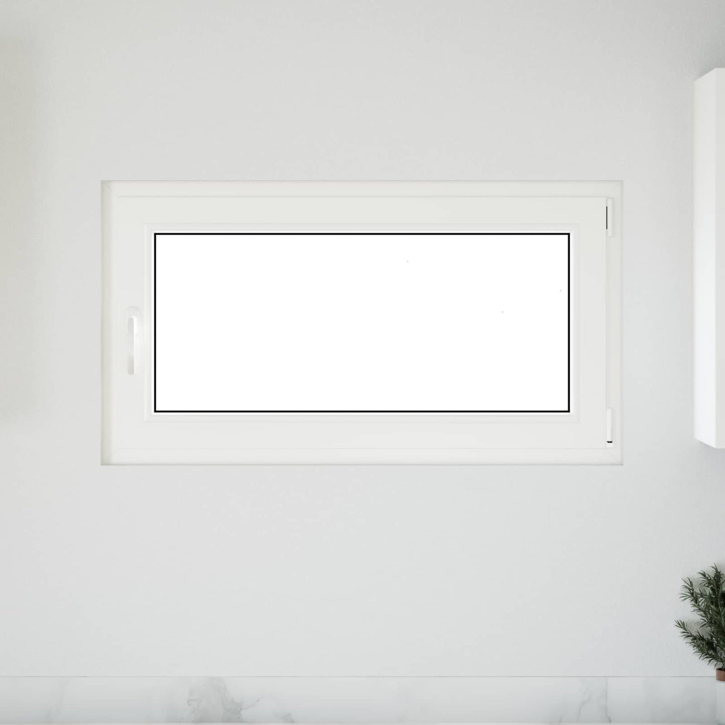 Παράθυρο Κάτω Στρώματος RISOR Λευκός 110 x 60 cm PVC και Γυαλί