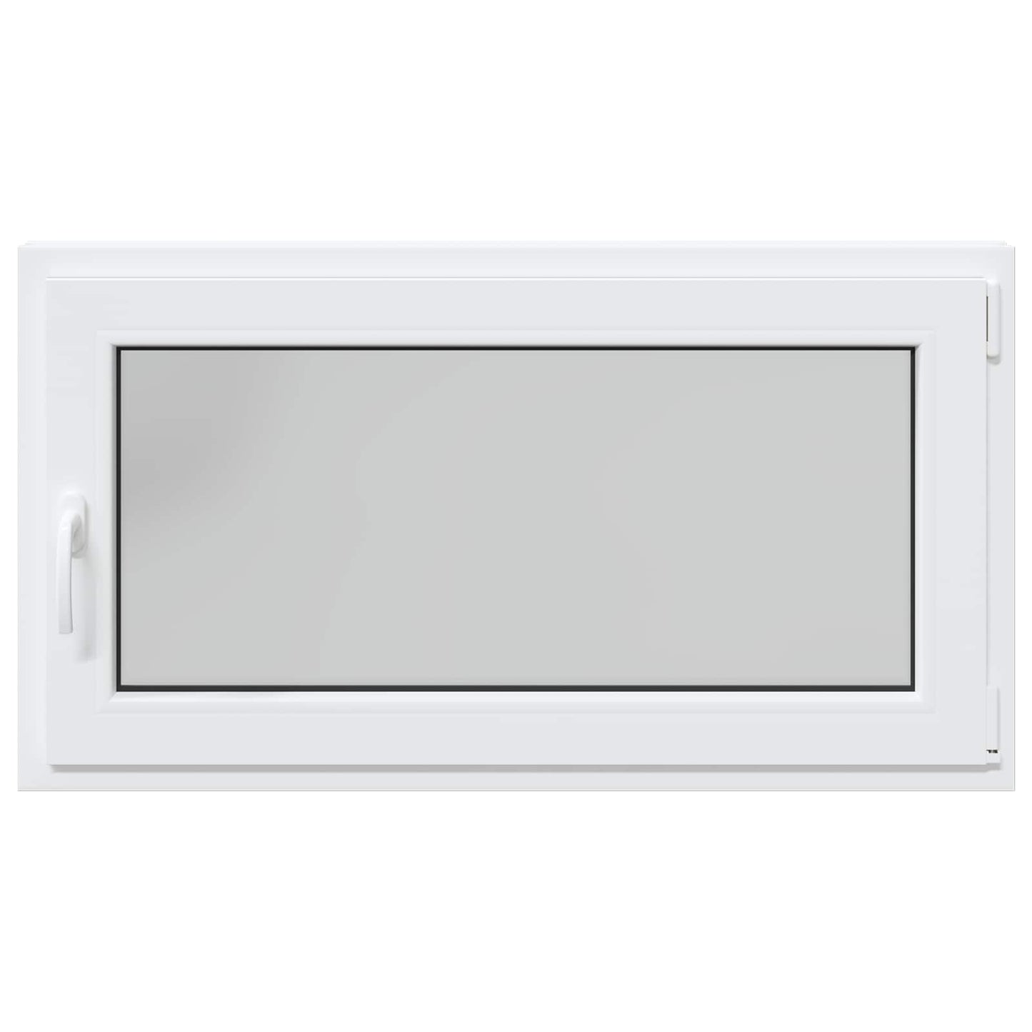 vidaXL Παράθυρο Κάτω Στρώματος RISOR 110 x 70 cm PVC και Γυαλί Λευκό