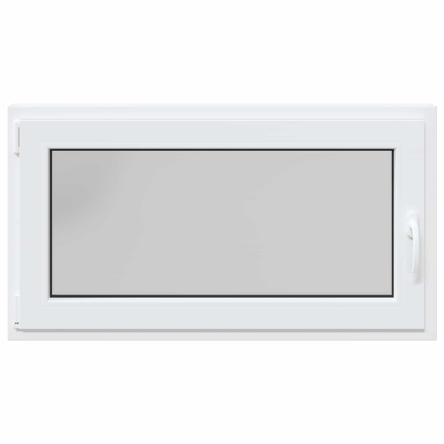 vidaXL Παράθυρο Κάτω Στρώματος RISOR 110 x 70 cm PVC και Γυαλί Λευκό