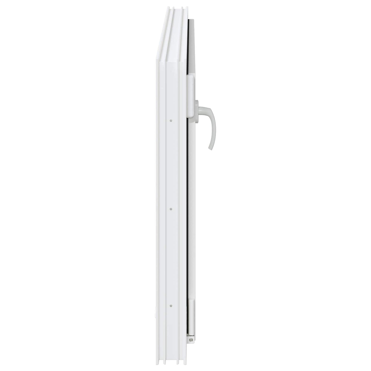 vidaXL Παράθυρο Κάτω Στρώματος RISOR 110 x 70 cm PVC και Γυαλί Λευκό